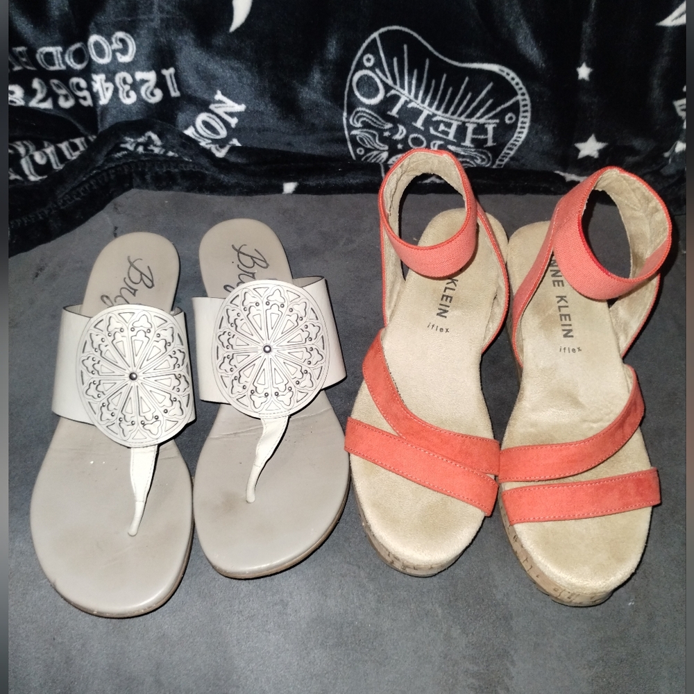 Brighton & Anne Klein Bundle Sandals Size 8